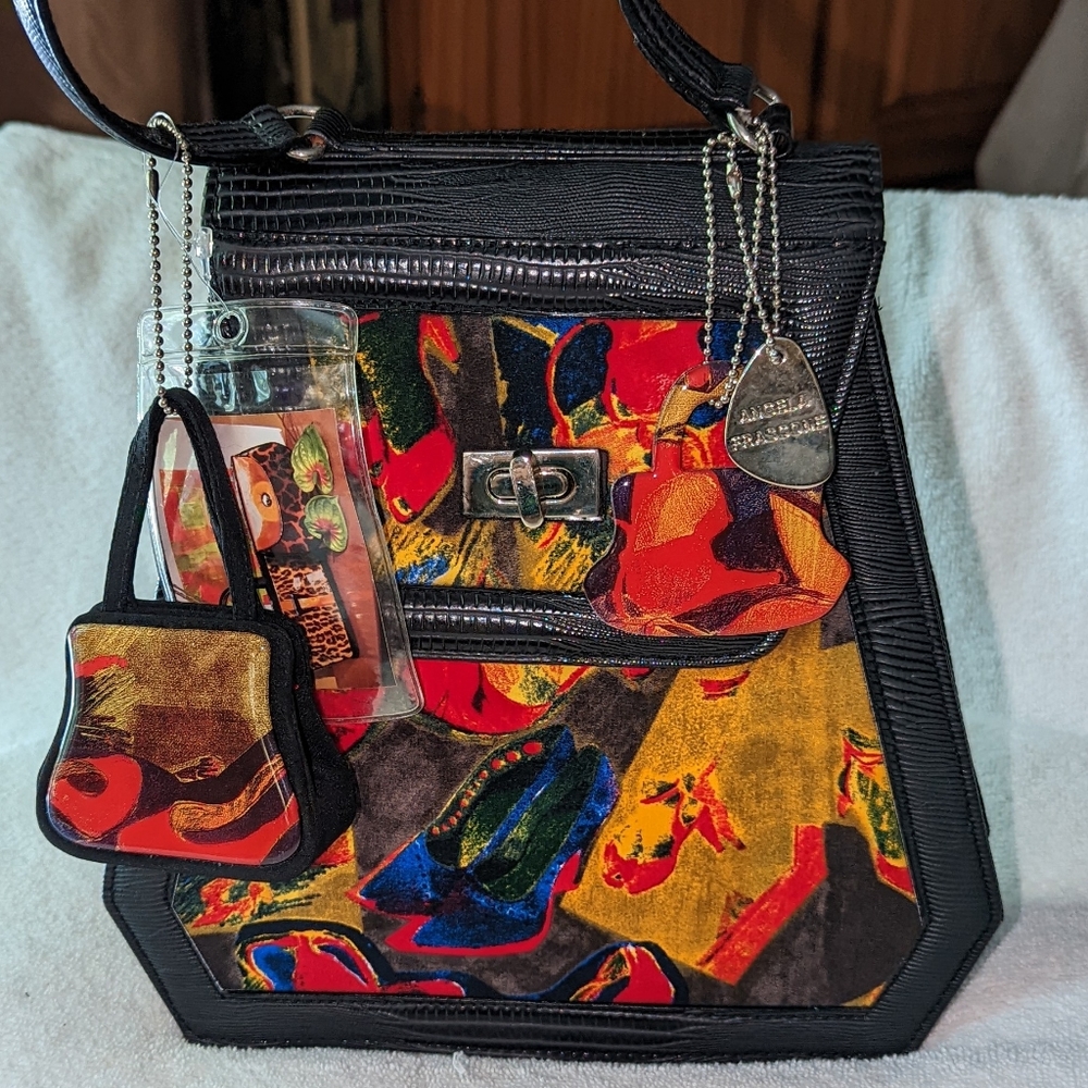 New with tags vintage Angela Frascone handbag.